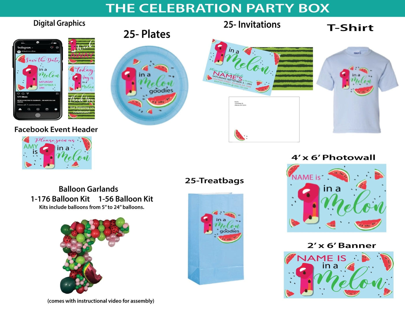 1 in a Melon - The Celebration Party Box - A Bash In A Box