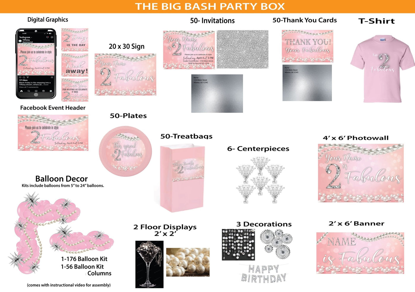 2 Fabulous - Big Bash Party Box - A Bash In A Box