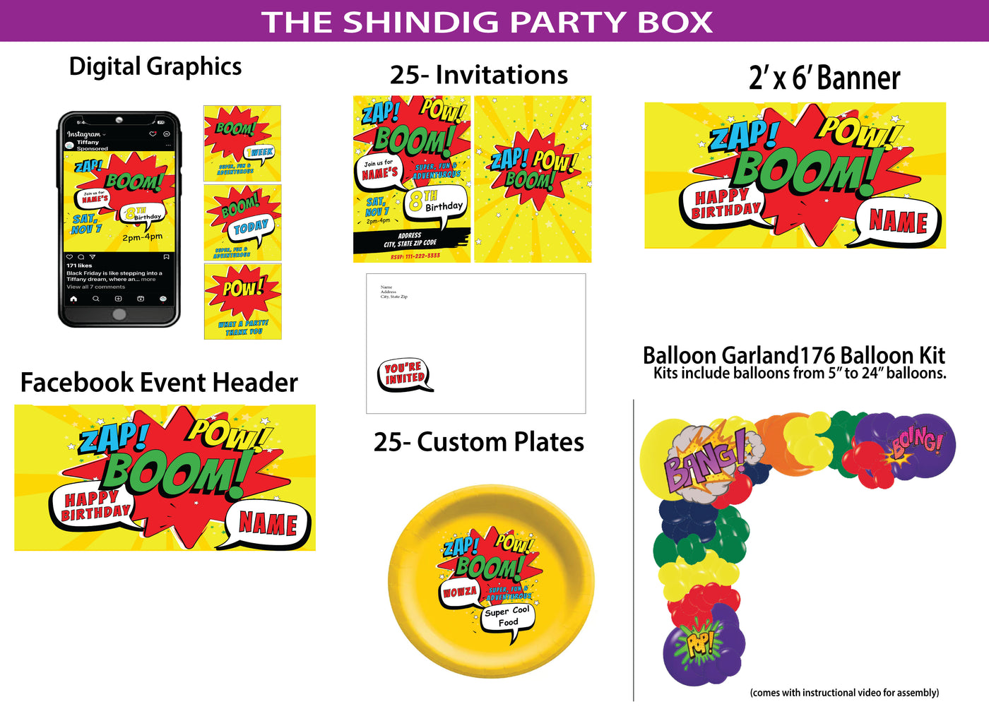 Comic -Shindig Party Box