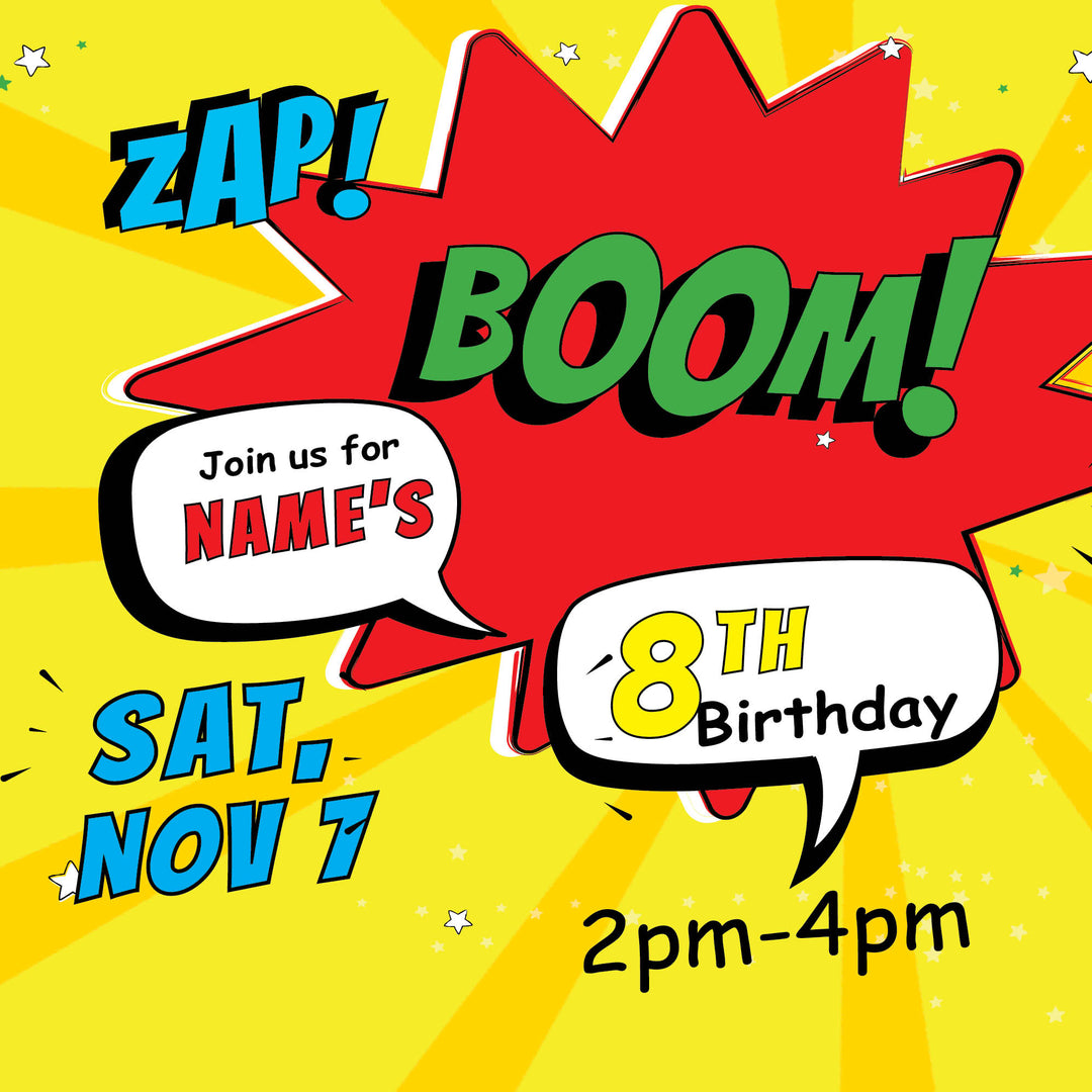 Comic Birthday Box