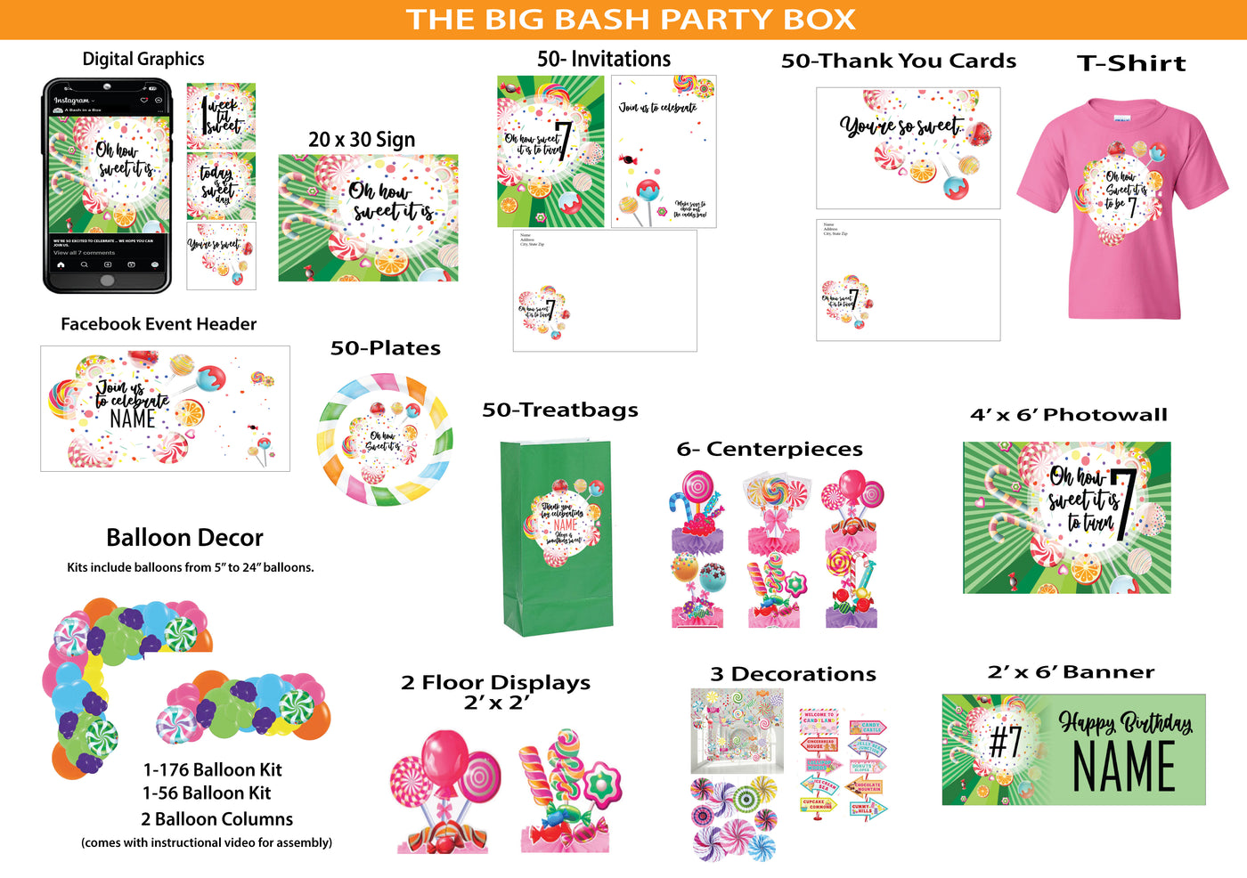Candy -Big Bash Party Box