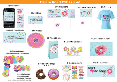 Donuts -Big Bash Party Box