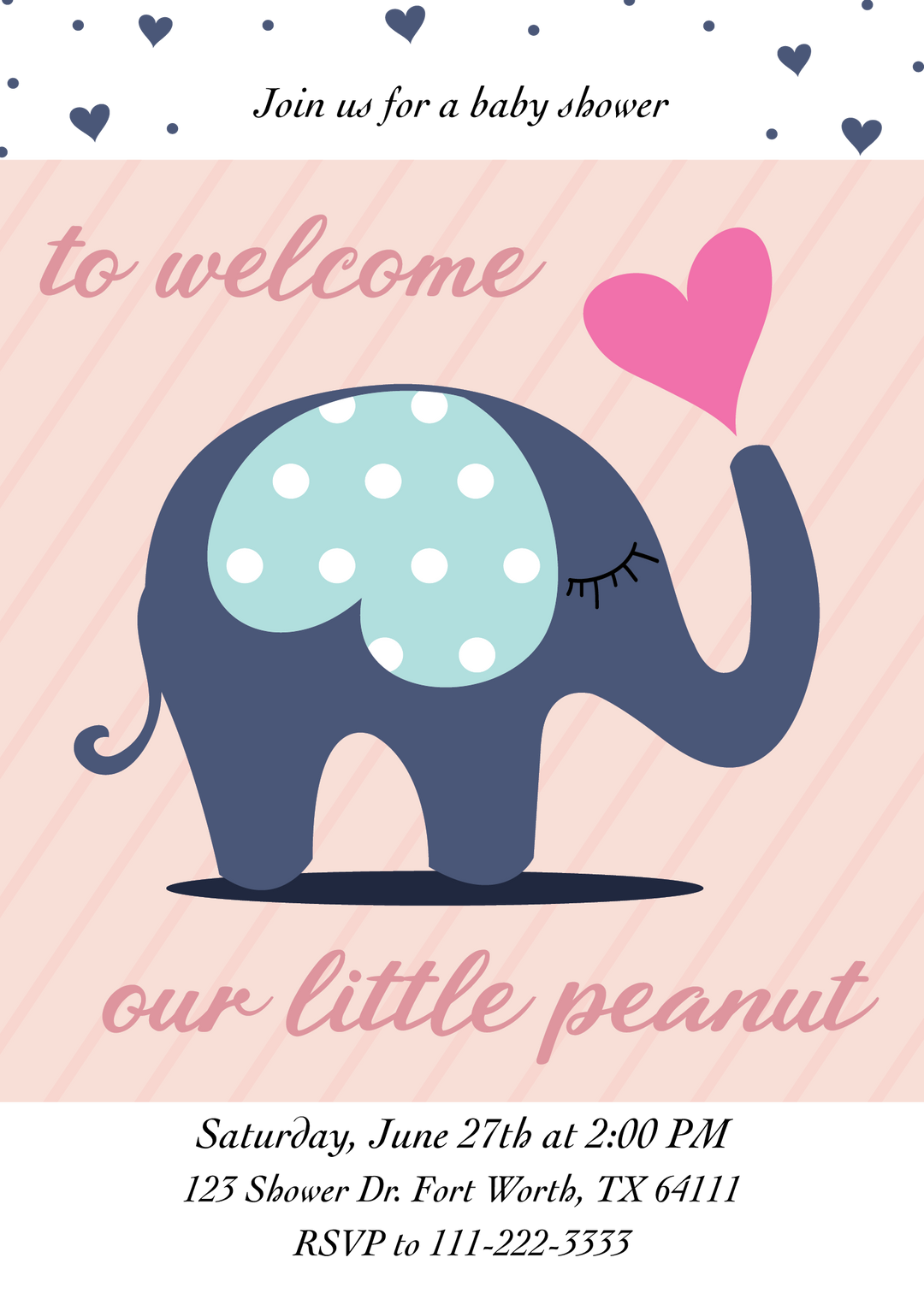 My Little Peanut  - Invitations - $25