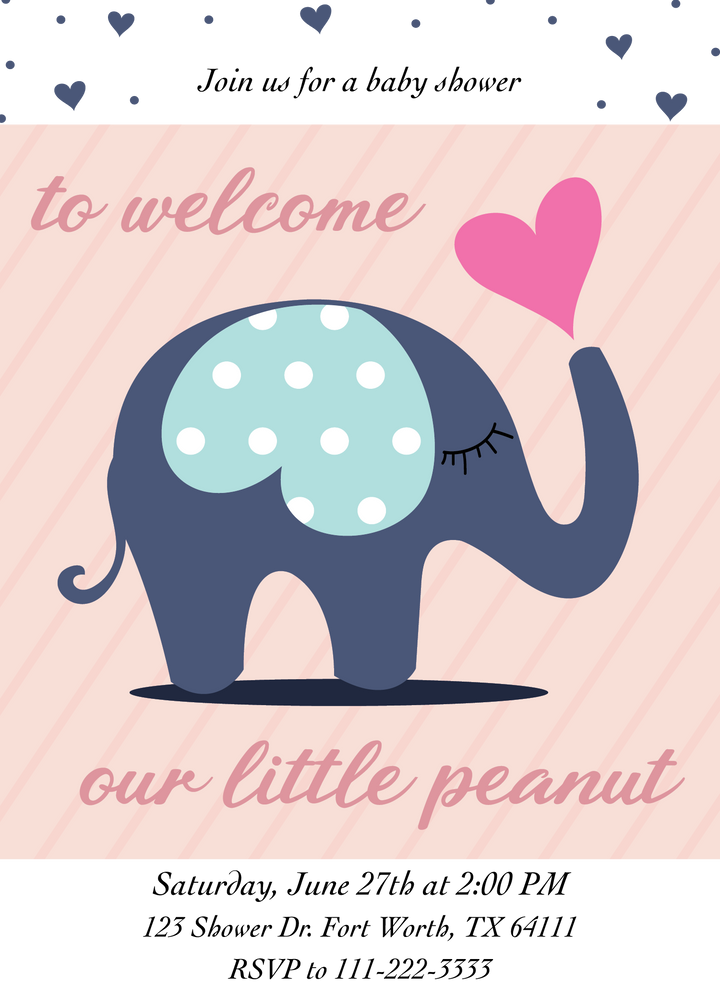 My Little Peanut  - Invitations - $25