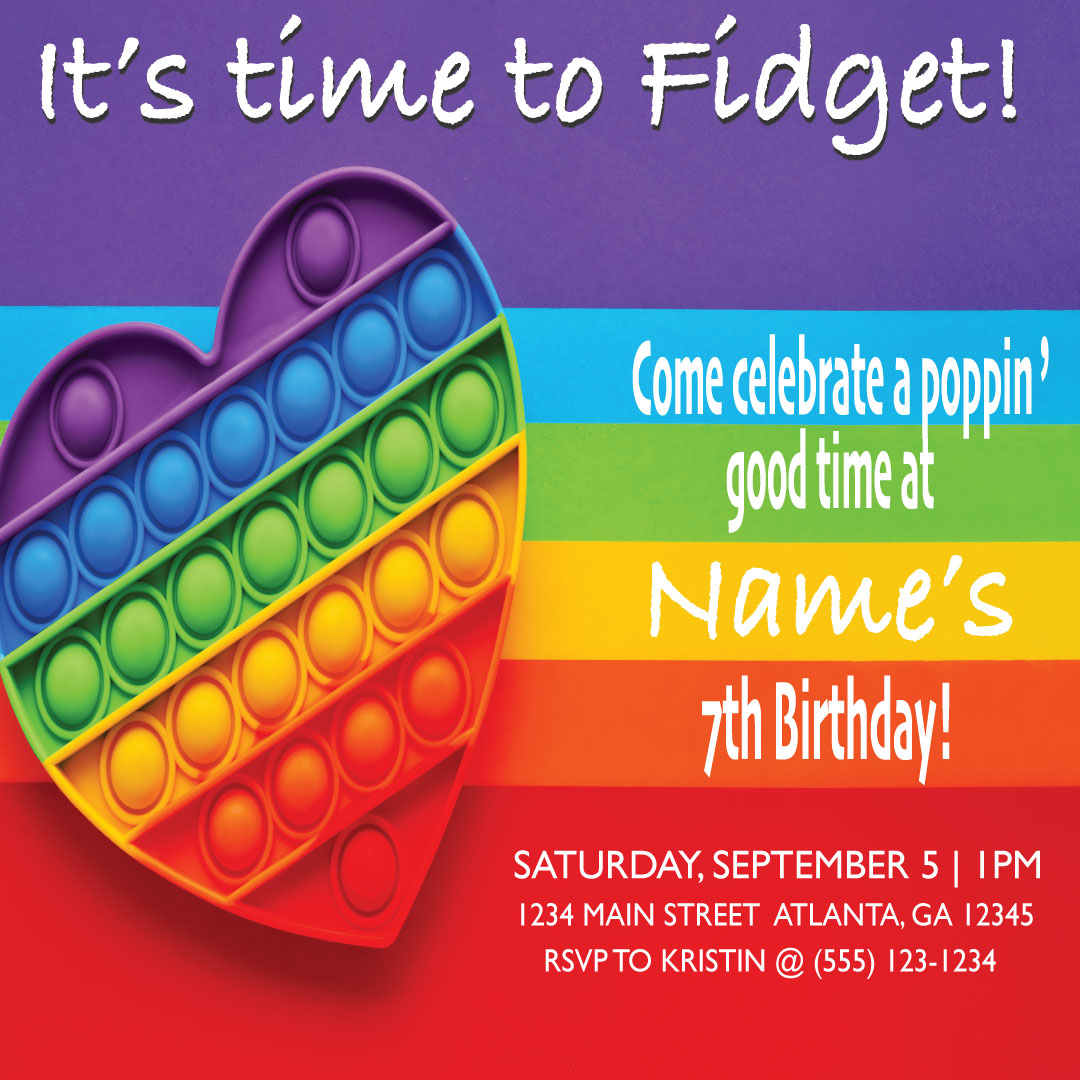 Fidget -Celebration Party Box