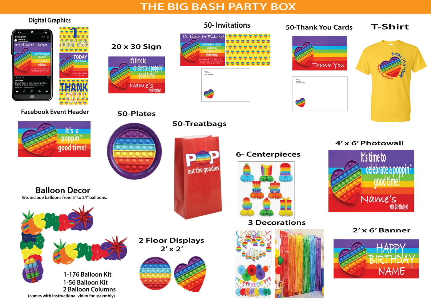 Fidget -Big Bash Party Box