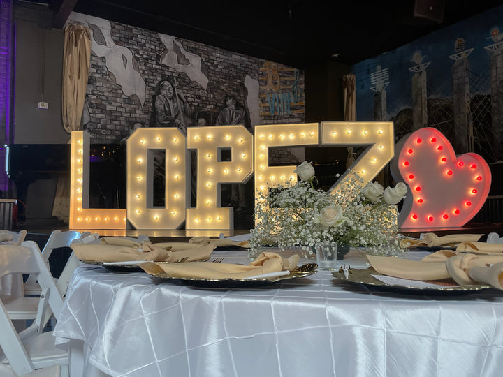 Marquee Letters - RENTAL