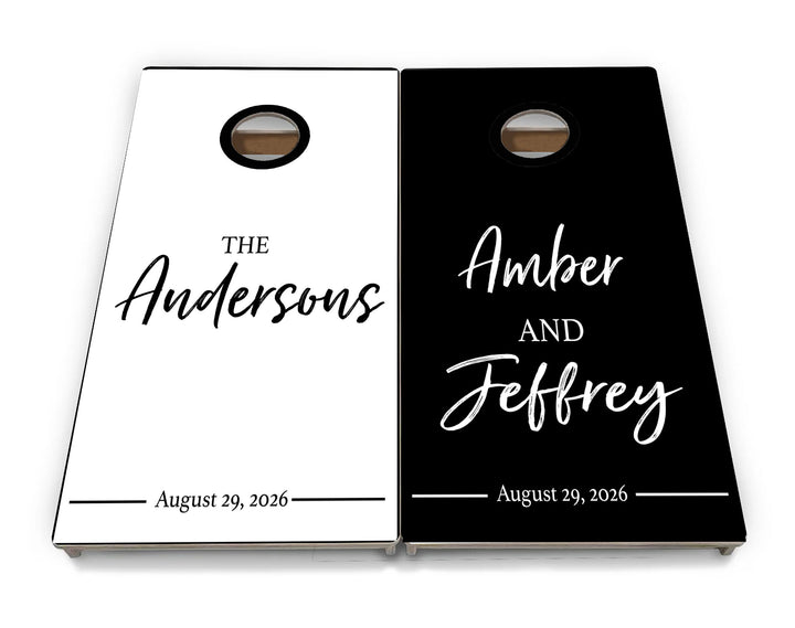 Cornhole Boards -Modern Script