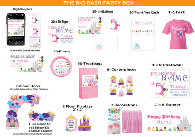 Princess -The Big Bash Party Box