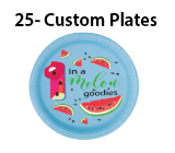 1 in a Melon -Plates $25.00