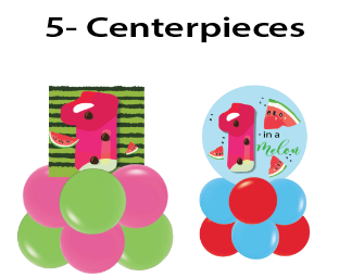 1 in a Melon Custom Balloon Centerpieces