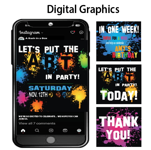 Art Party -Digital Graphics $10.00
