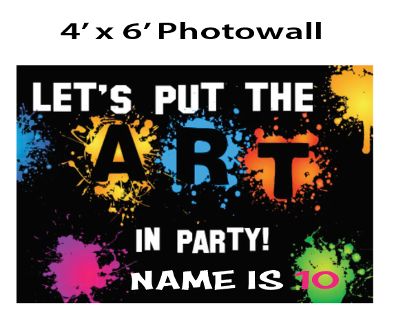 Art Party -Photo Wall $35.00