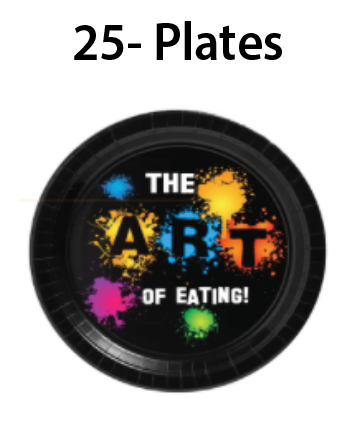 Art Party -Plates $25.00