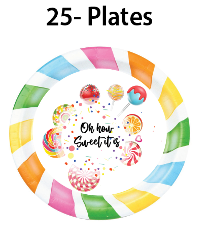 Candy -Plates $25.00