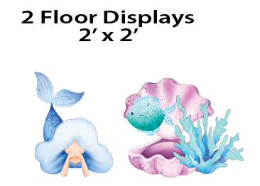 Mermaid - Floor Decor Stands $25.00