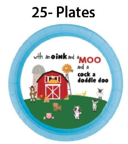 Barnyard -Plates $25.00