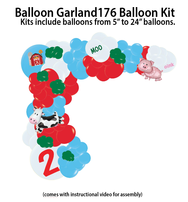 Barnyard - Balloon Garland Kit $25.00