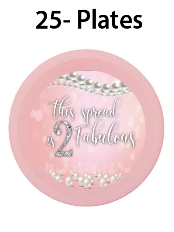 2 Fabuulous - Plates. $25.00