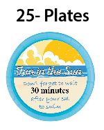 Beach -Plates $25.00