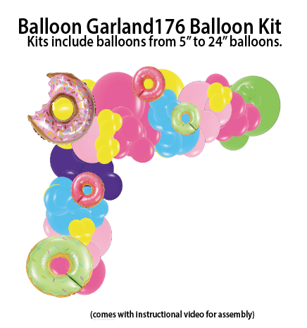 Donuts - Balloon Garland Kit $25.00