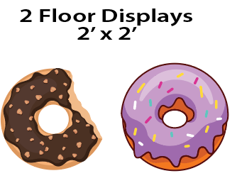 Donuts - Floor Decor Stands $25.00