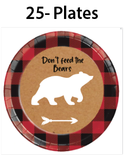 Buffalo Plaid -Plates $25.00