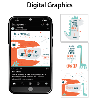 Dino-four - Digital Graphics $10.00