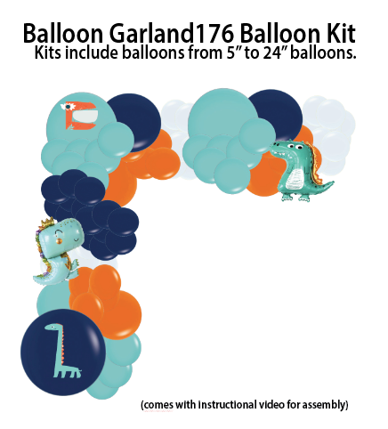Dino-four - Balloon Garland Kit $25.00