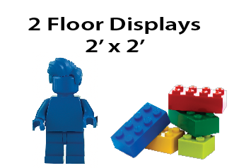 Lego - Floor Decor Stands $25.00