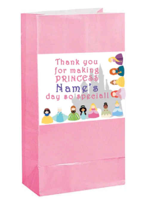 Princess -Treat Bags $25.00