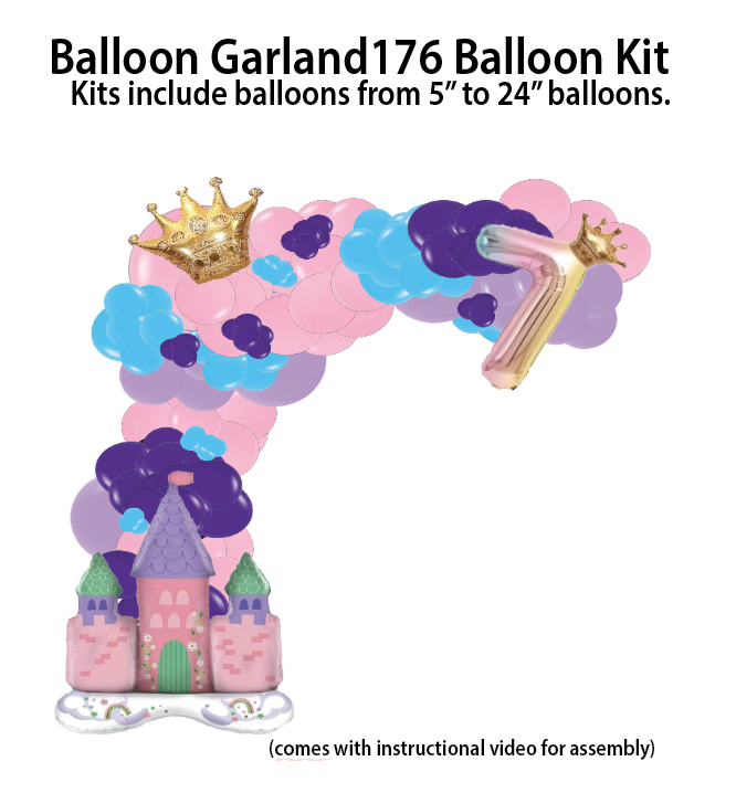 Princess- Balloon Garland Kit $25.00