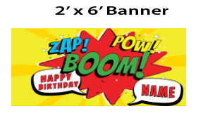 Comic Book - Banner $25.00