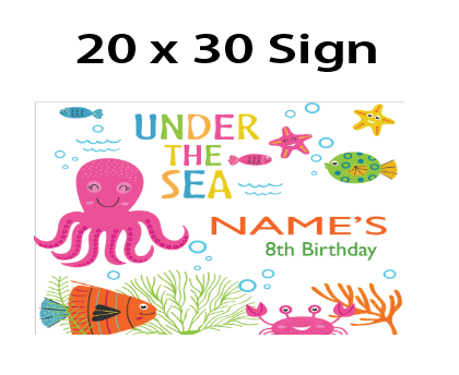 Under the Sea- Welcome Sign $25.00