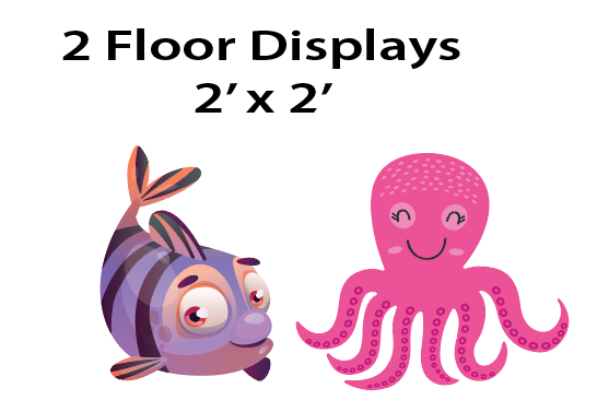 Under the Sea - Floor Decor Stands $25.00