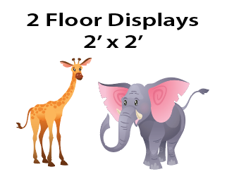 Safari - Floor Decor Stands $25.00