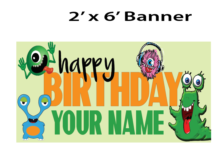 Calling all Monsters - Banner $25.00