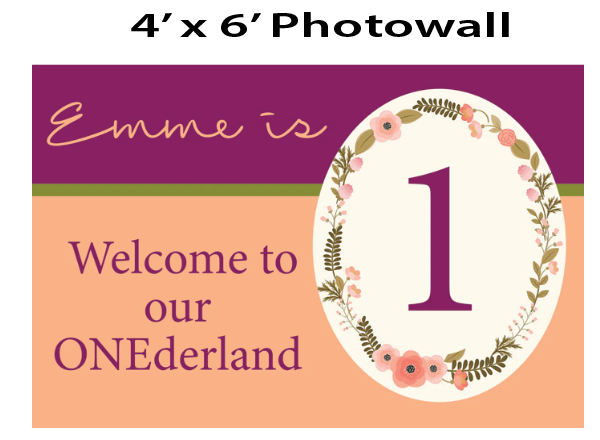 ONEderland - Photo Wall $35.00