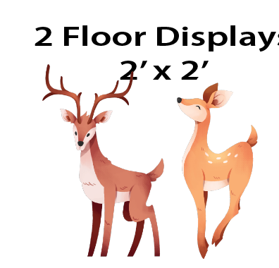 Oh Deer - Floor Decor Stands $25.00
