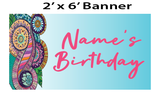Paisley - Banner -$25.00