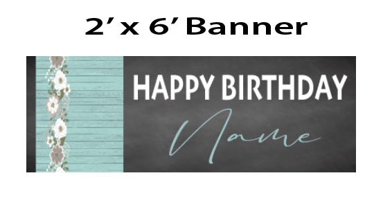 Boho-Teal and Silver - Banner -$25.00
