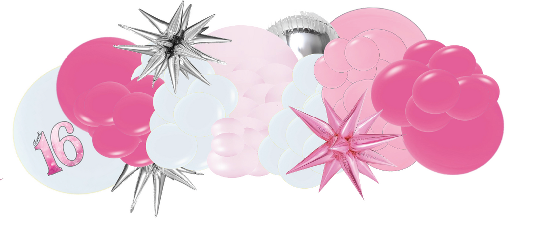Sweet Sparkly 16 - Balloon Garland- $15.00