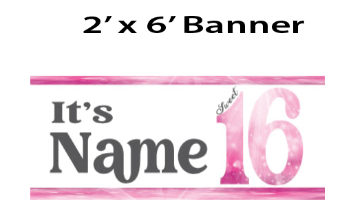 Sweet Sparkly 16 - Banner - $25.00