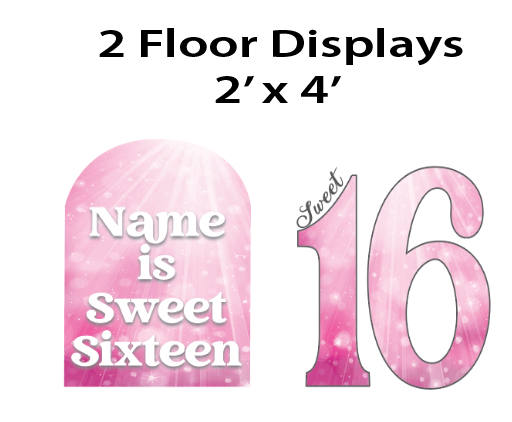 Sweet Sparkly 16 - Floor Graphics- $25.00