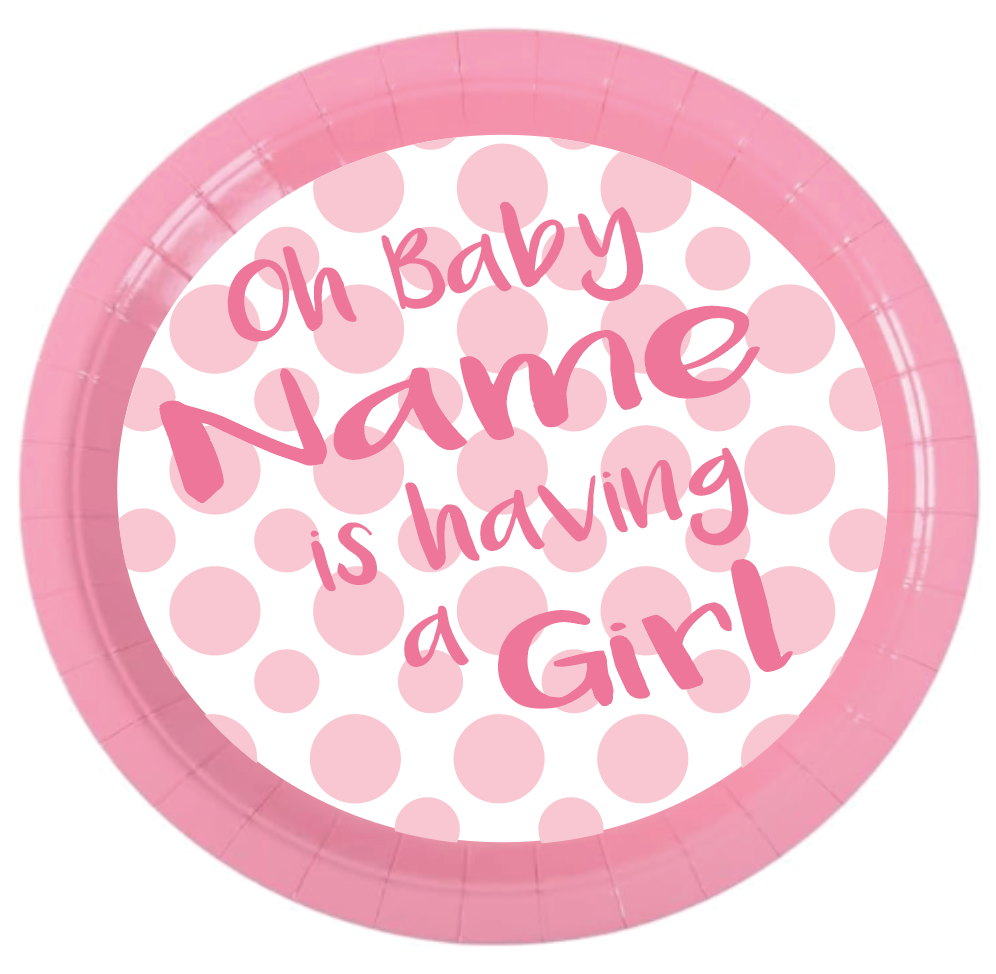 Pink Polka Dots - Plates - $25
