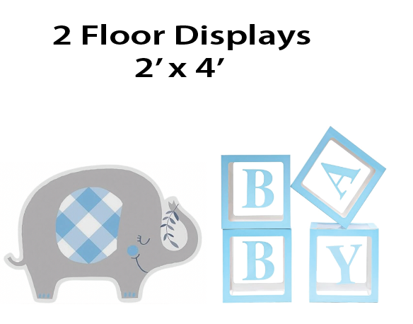 Blue Gingham - Floor Graphics - $25