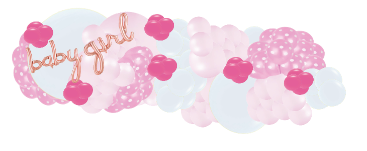 Pink Polka Dots - Balloon Garland Kit - $15