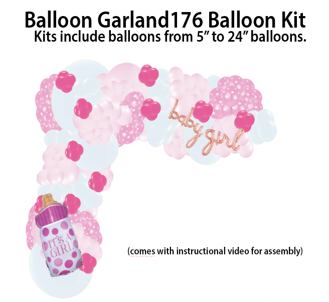 Pink Polka Dots - Balloon Garland Kit - $25