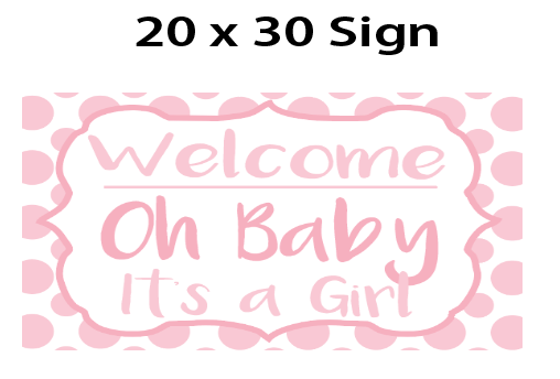 Pink Polka Dots - Welcome Sign - $25