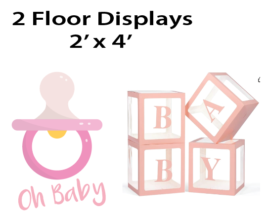 Pink Polka Dots - Floor Graphics - $25
